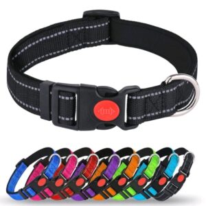 Collar reflectante con hebilla de seguridad bloqueable