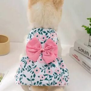 VESTIDO PRINCESA con lazo y estampado de flores