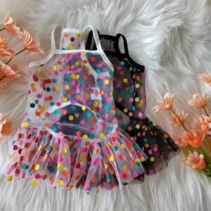 Vestido de Maya transparente de lunares /colores